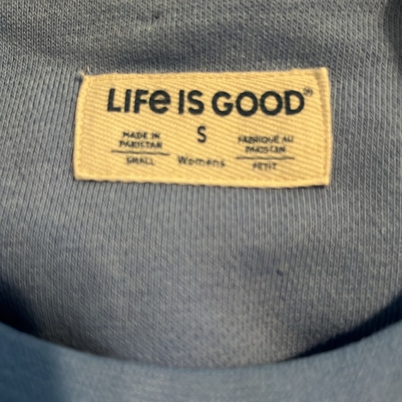 Life is Good Crewneck Sweatshirt Mandala periwinkle - Picture 5 of 5
